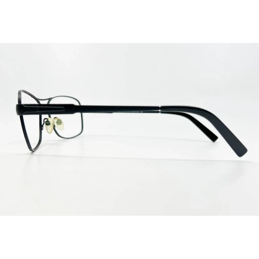 New York Eye Eyeglasses Mens Black Metal Pilot Navigator Frame 53-18-140